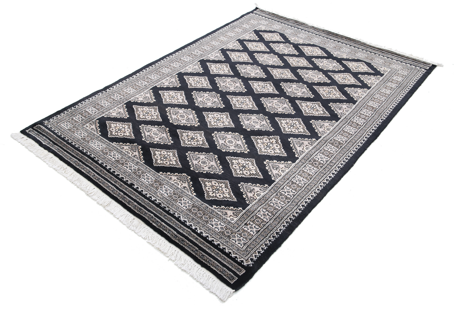 Bokhara Hand Knotted Woolen Rug 4'8" X 6'8"