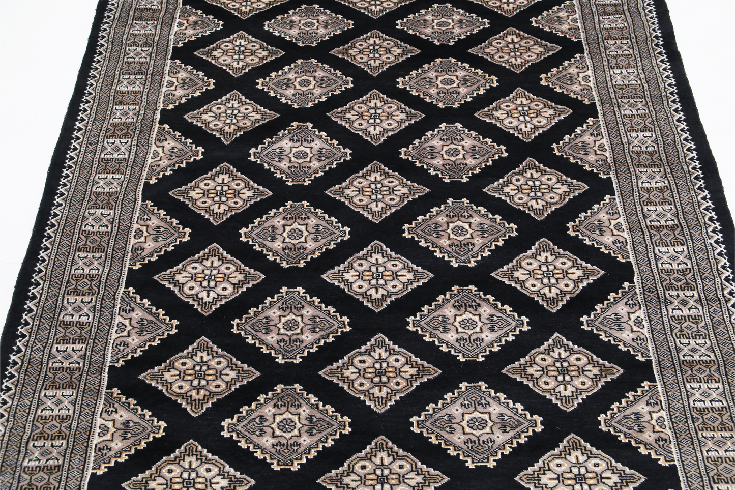 Bokhara Hand Knotted Woolen Rug 4'8" X 6'8"