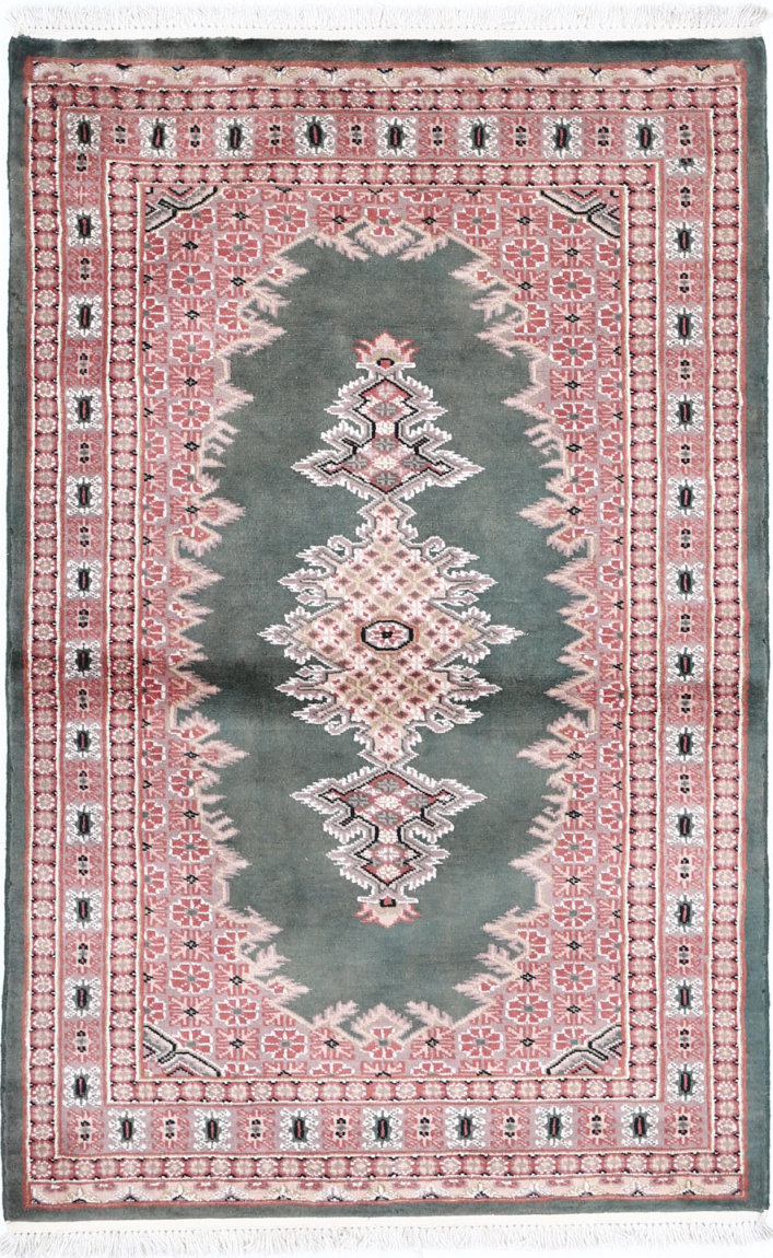Bokhara Hand Knotted Woolen Rug 2'6" X 4'1"