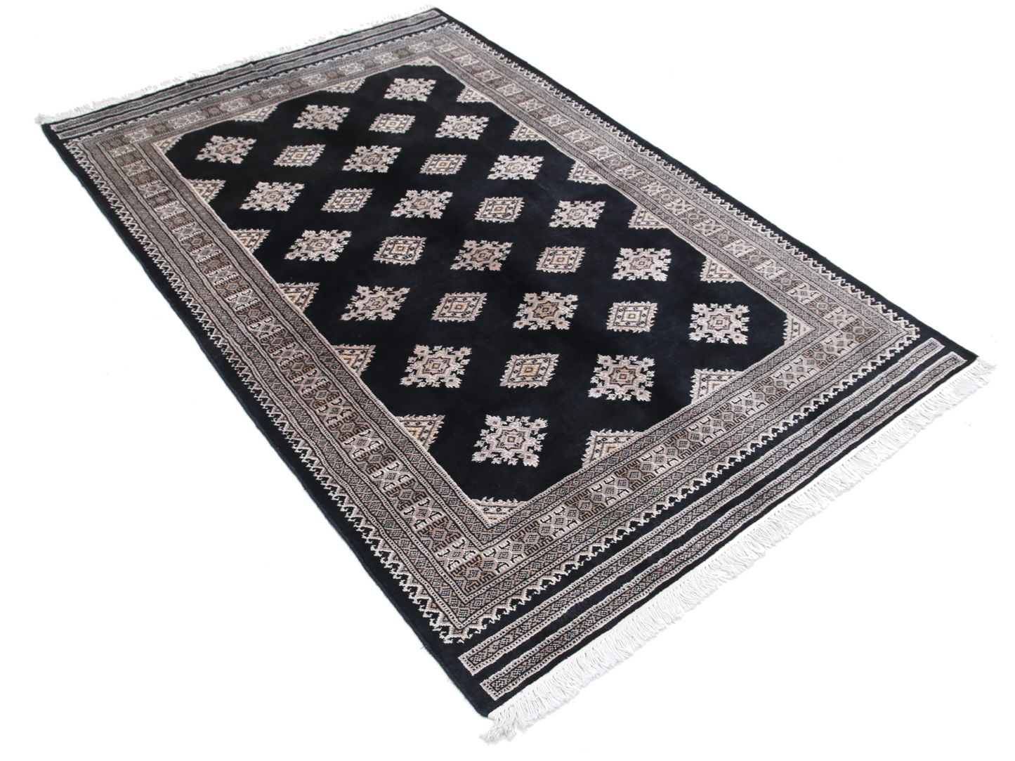 Bokhara Hand Knotted Woolen Rug 4'3" X 6'5"