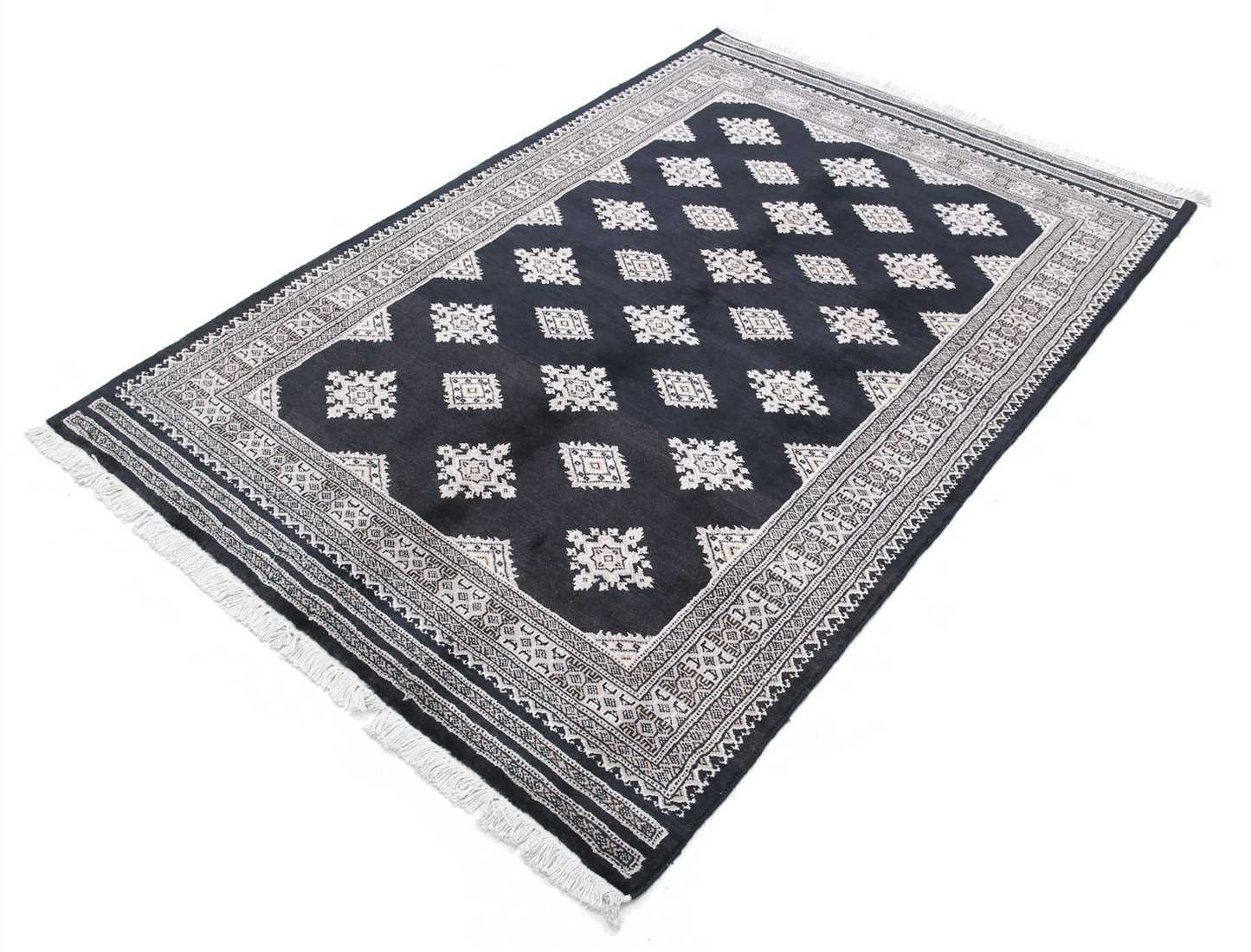 Bokhara Hand Knotted Woolen Rug 4'3" X 6'5"