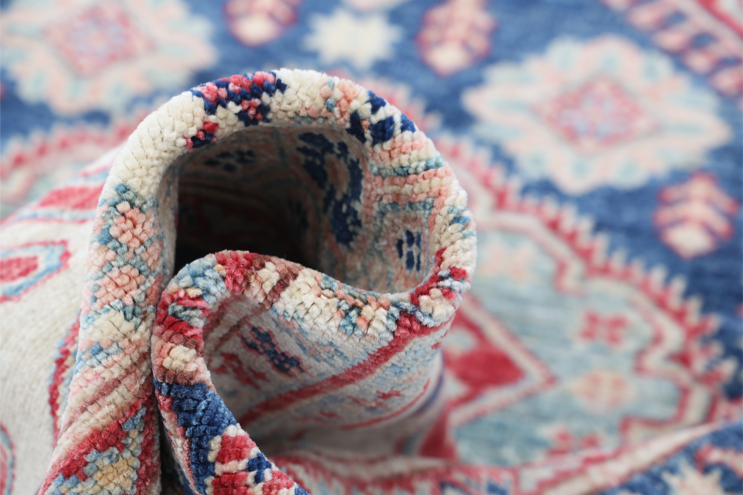 Kazak Hand Knotted Woolen Rug 4'0" X 6'2"