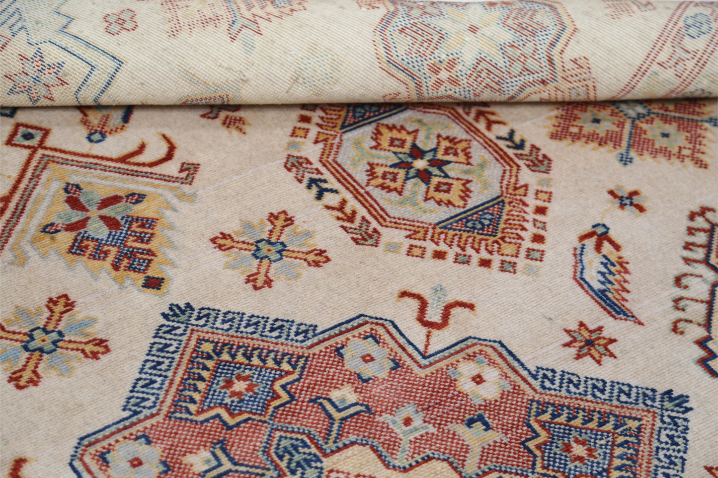 Kazak Hand Crafted Woolen Rug 7'7" X 9'4"