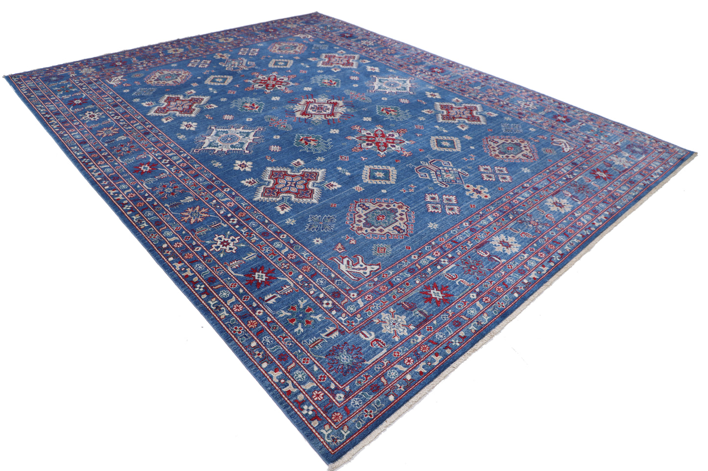 Kazak Hand Crafted Woolen Rug 9'3" X 11'9"