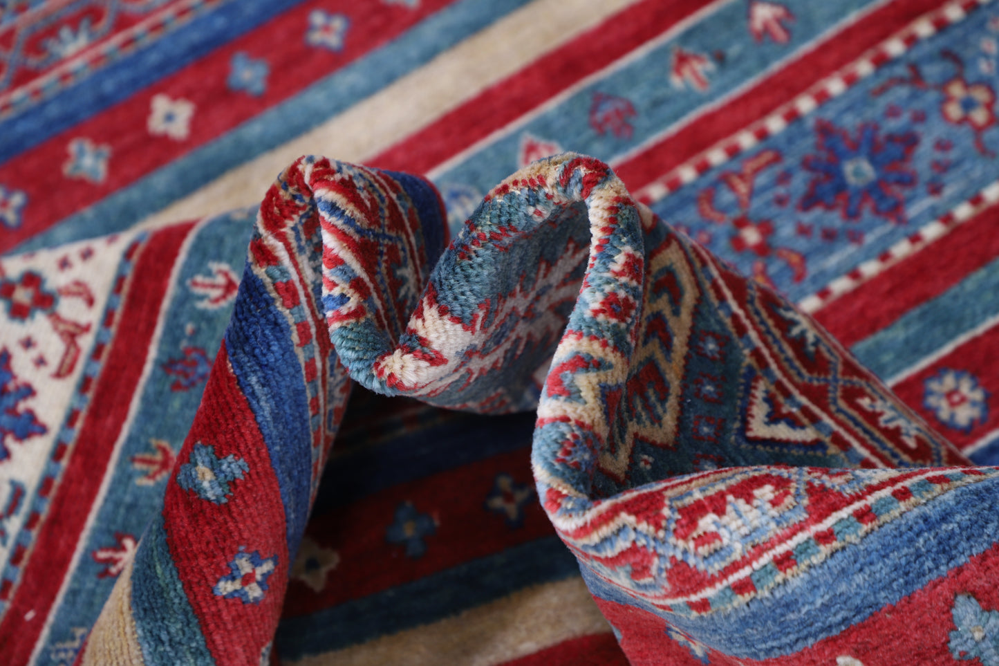 Khurjeen Hand Crafted Woolen Rug 7'0" X 9'4"