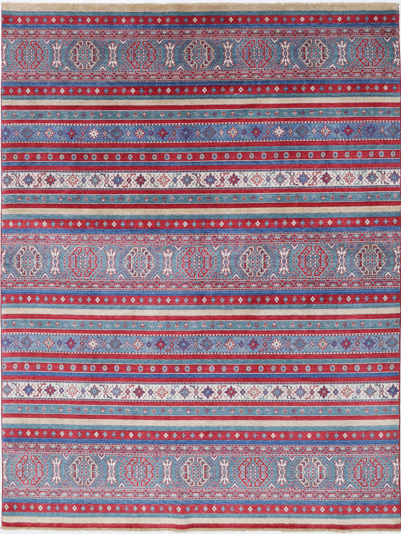 Khurjeen Hand Crafted Woolen Rug 7'0" X 9'4"
