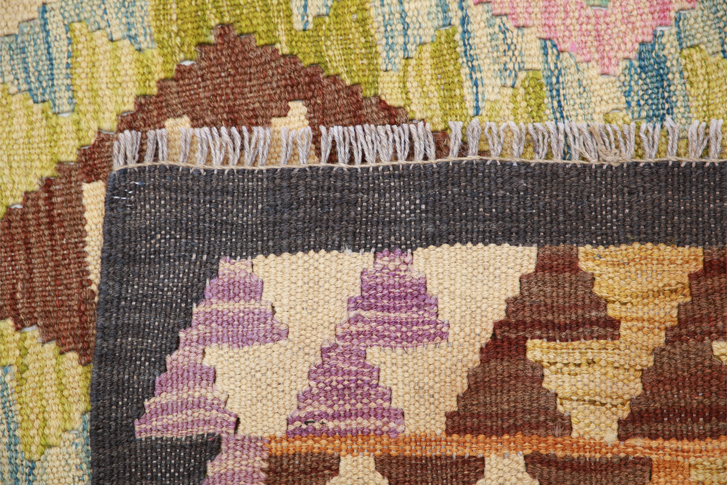 Maimana Kilim Hand Woven Woolen Rug 5'0" X 6'7"