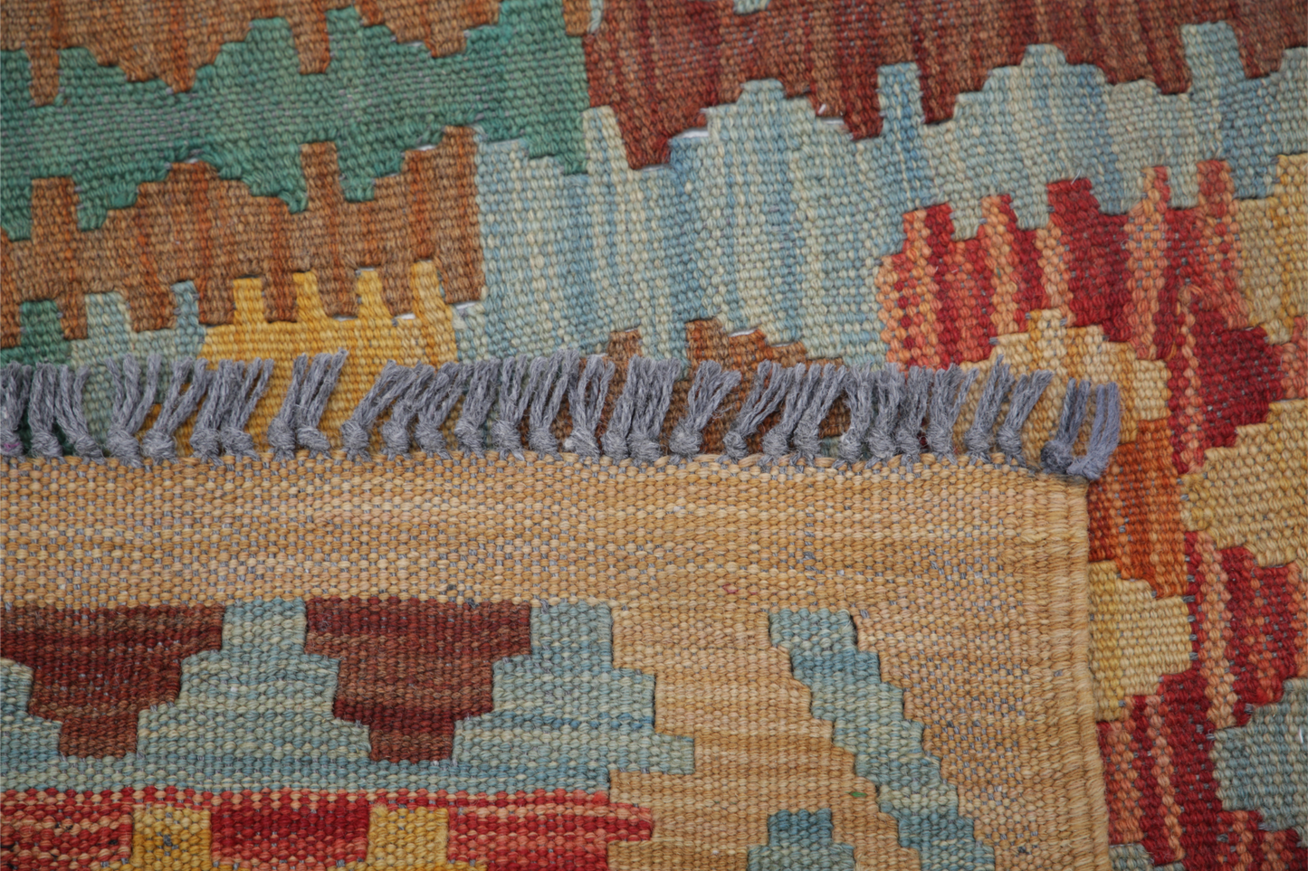 Maimana Kilim Hand Woven Woolen Rug 4'9" X 6'6"