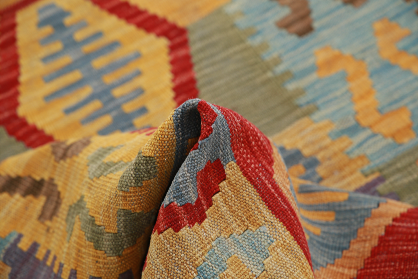 Maimana Kilim Hand Woven Woolen Rug 2'5" X 4'1"