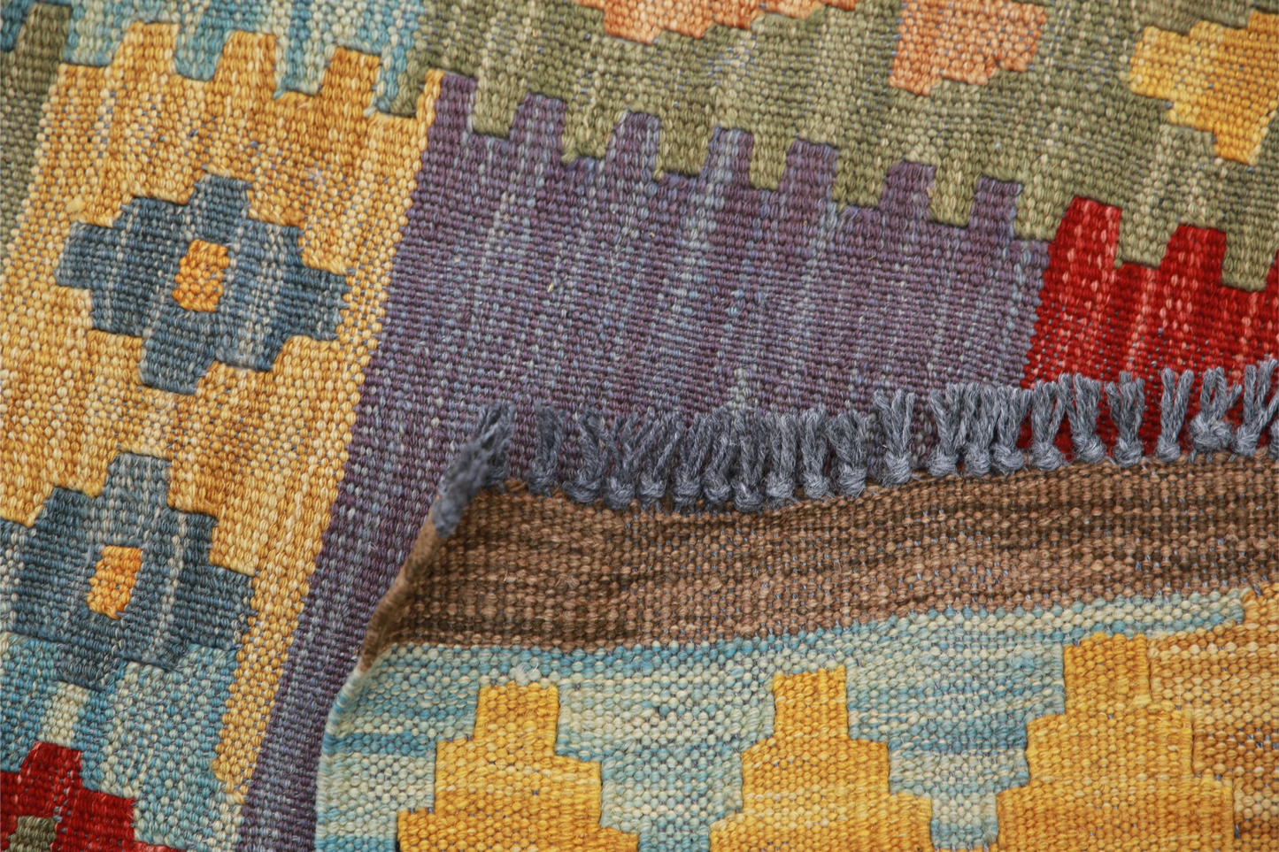 Maimana Kilim Hand Woven Woolen Rug 2'5" X 4'1"