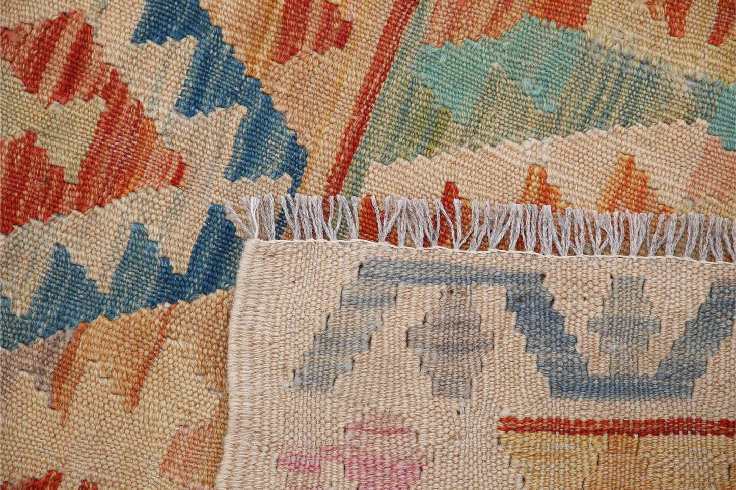 Maimana Kilim Hand Woven Woolen Rug 2'5" X 3'10"