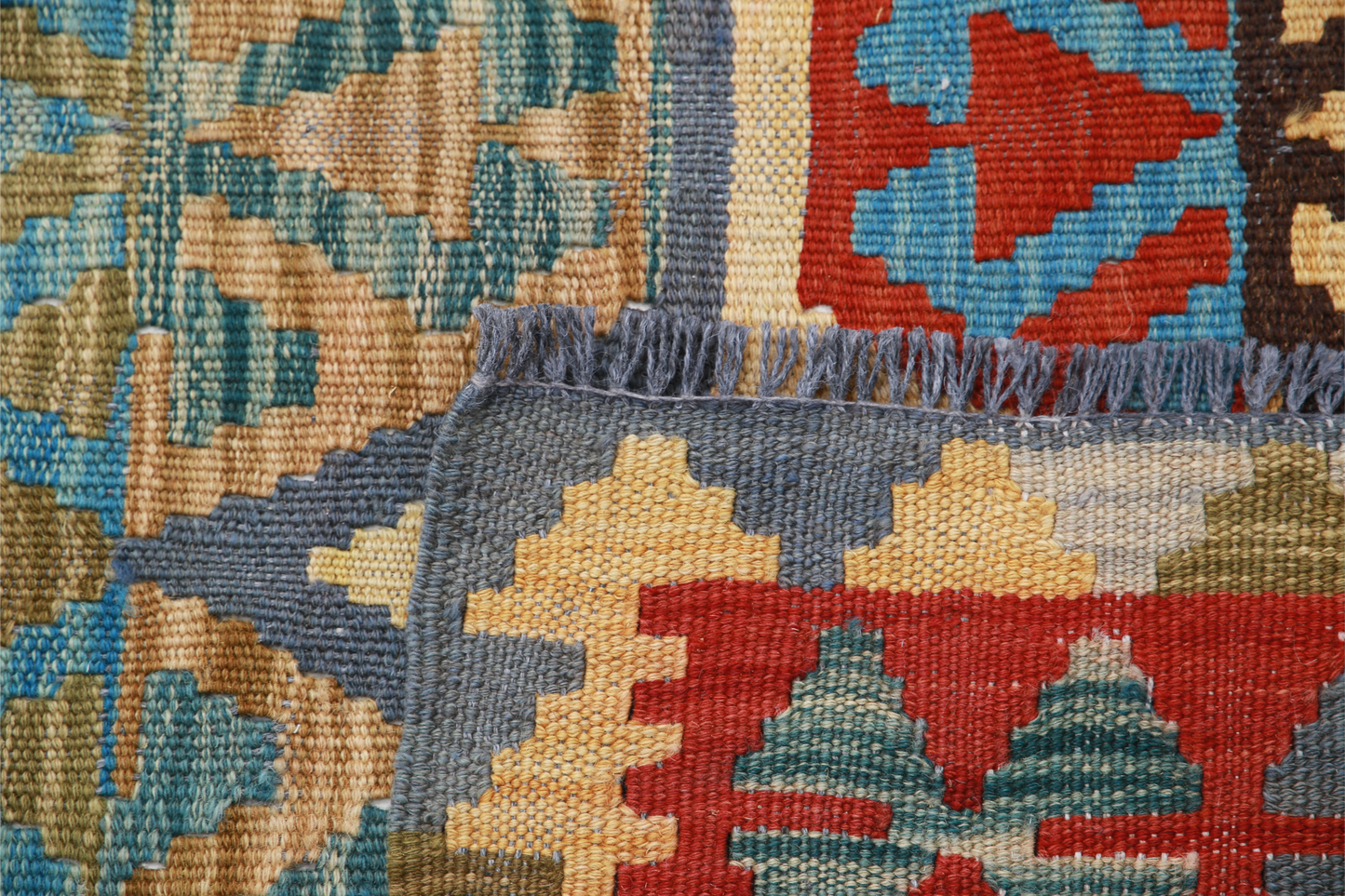 Maimana Kilim Hand Woven Woolen Rug 2'9" X 4'1"