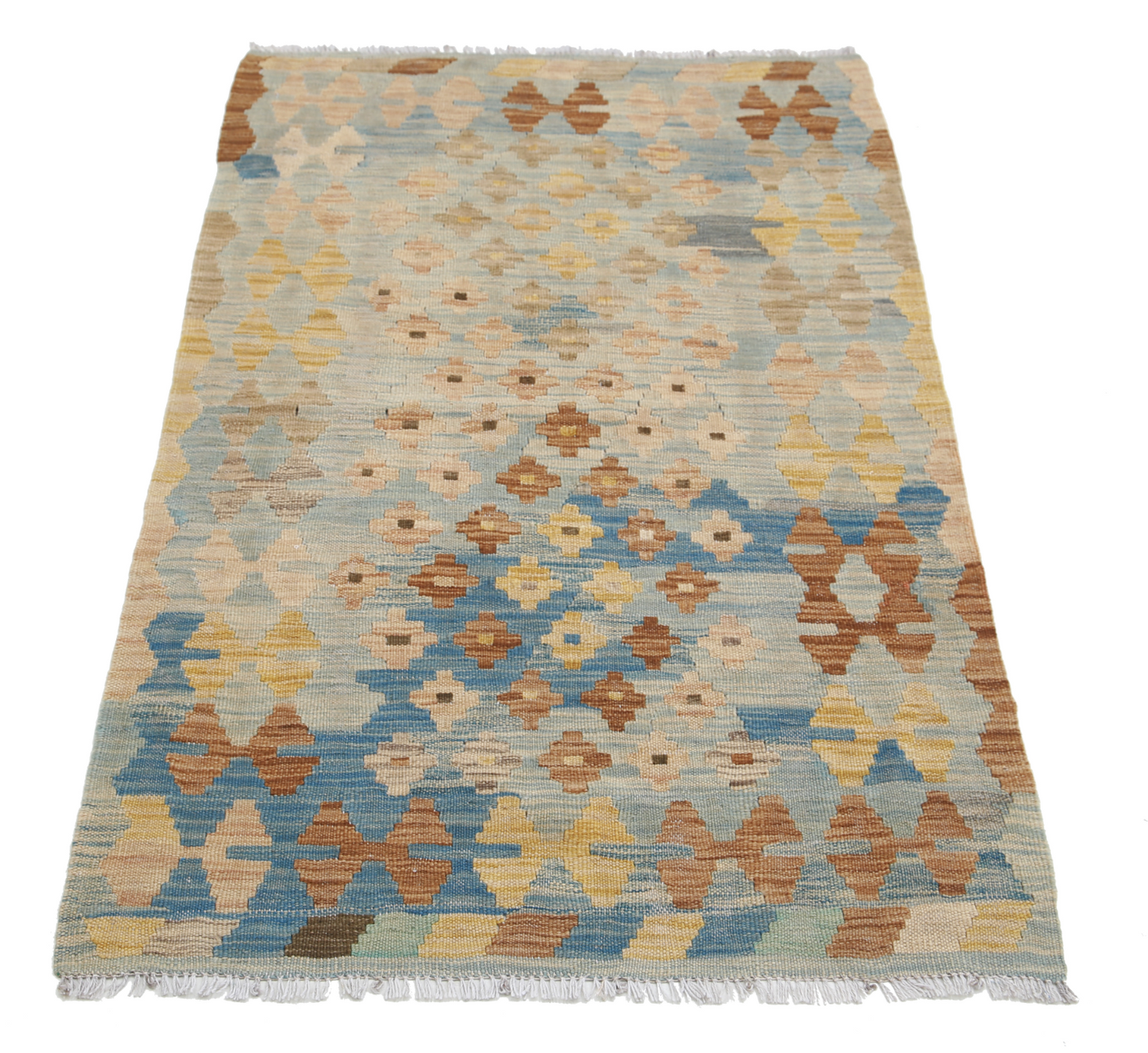 Maimana Kilim Hand Woven Woolen Rug 2'7" X 4'2"