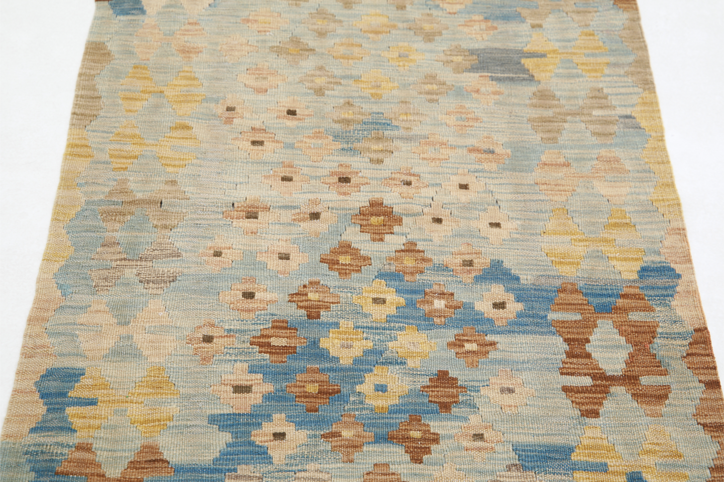 Maimana Kilim Hand Woven Woolen Rug 2'7" X 4'2"