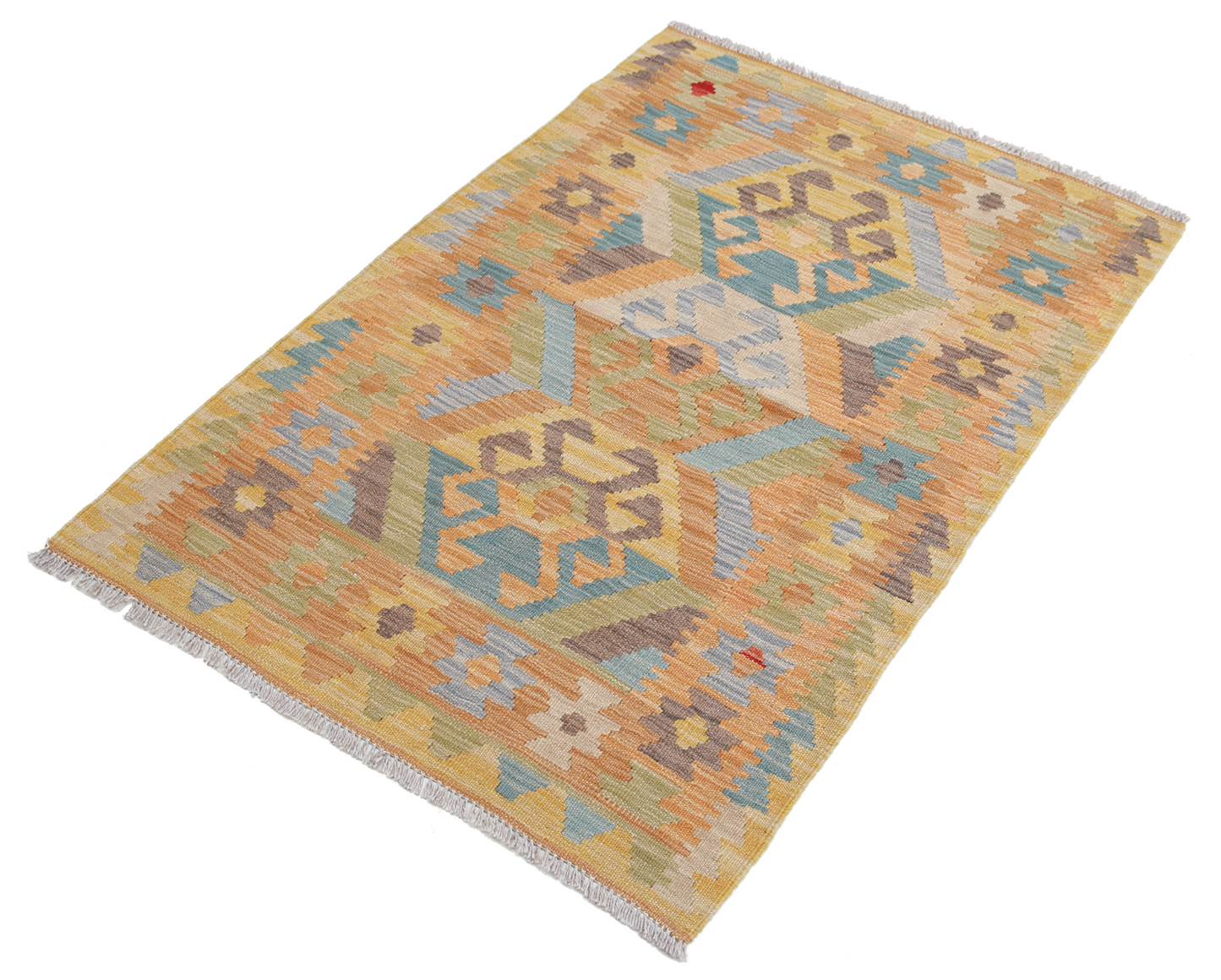 Maimana Kilim Hand Woven Woolen Rug 2'8" X 3'11"