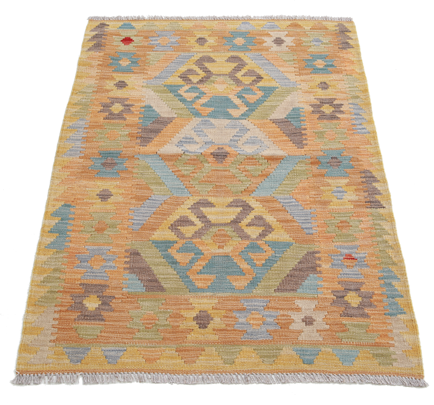 Maimana Kilim Hand Woven Woolen Rug 2'8" X 3'11"