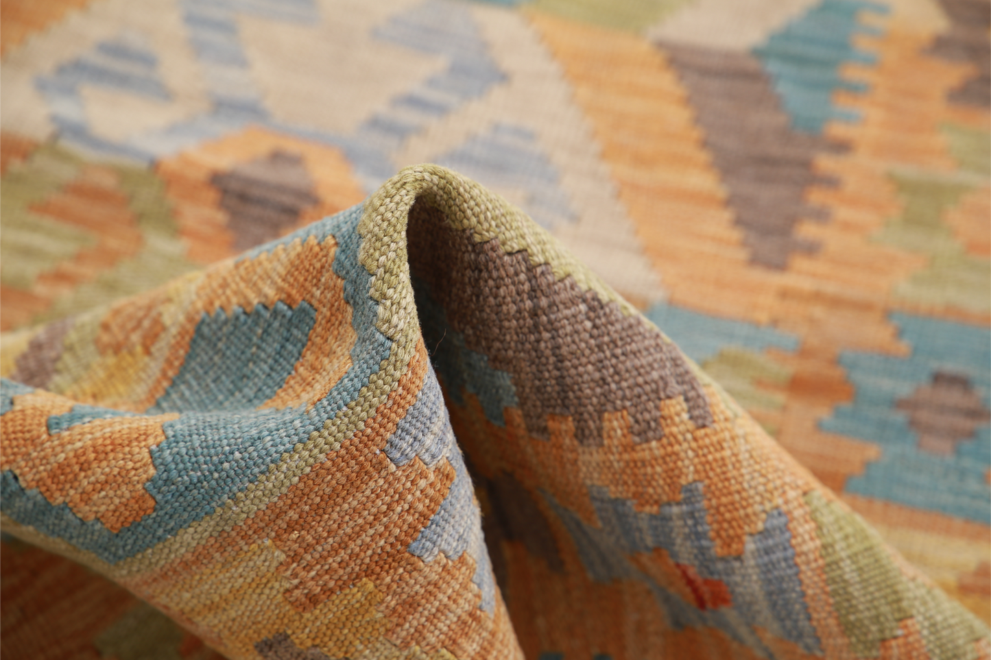 Maimana Kilim Hand Woven Woolen Rug 2'8" X 3'11"