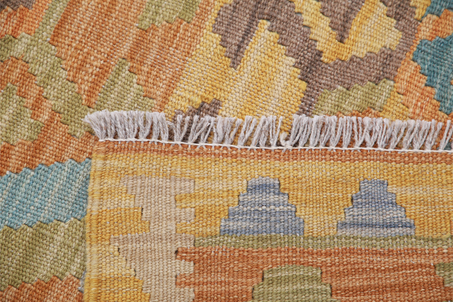 Maimana Kilim Hand Woven Woolen Rug 2'8" X 3'11"