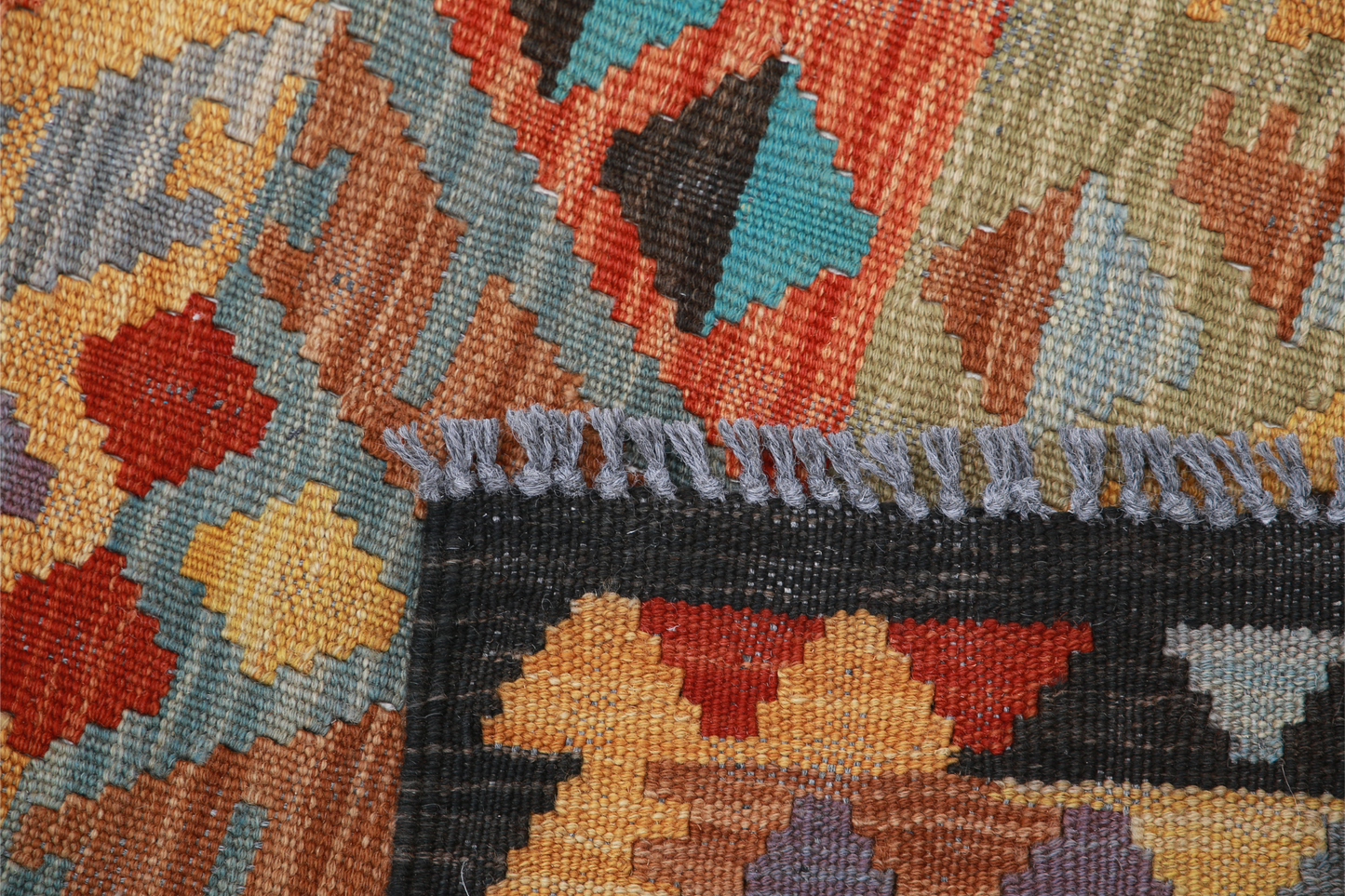 Maimana Kilim Hand Woven Woolen Rug 2'6" X 4'1"