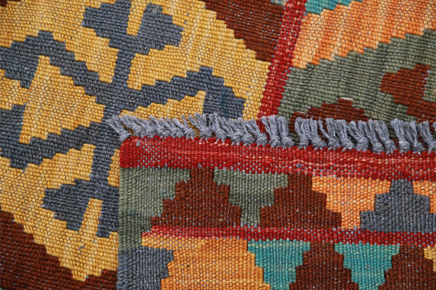 Maimana Kilim Hand Woven Woolen Rug 2'6" X 4'1"