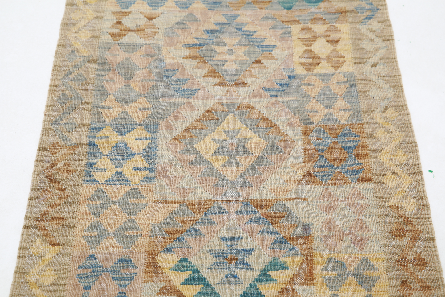 Maimana Kilim Hand Woven Woolen Rug 2'4" X 3'10"