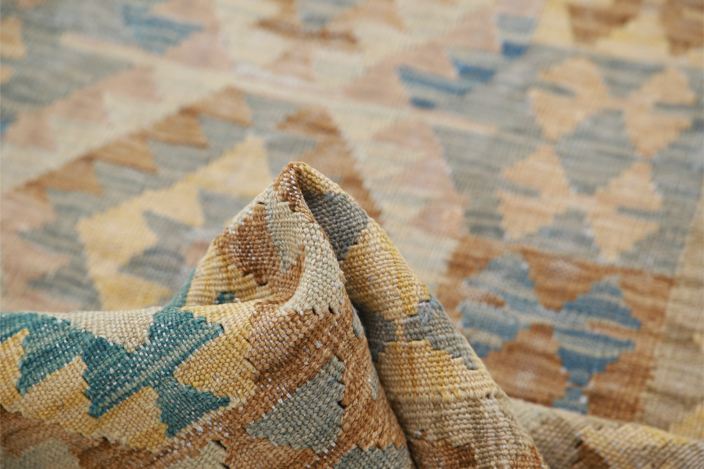 Maimana Kilim Hand Woven Woolen Rug 2'4" X 3'10"