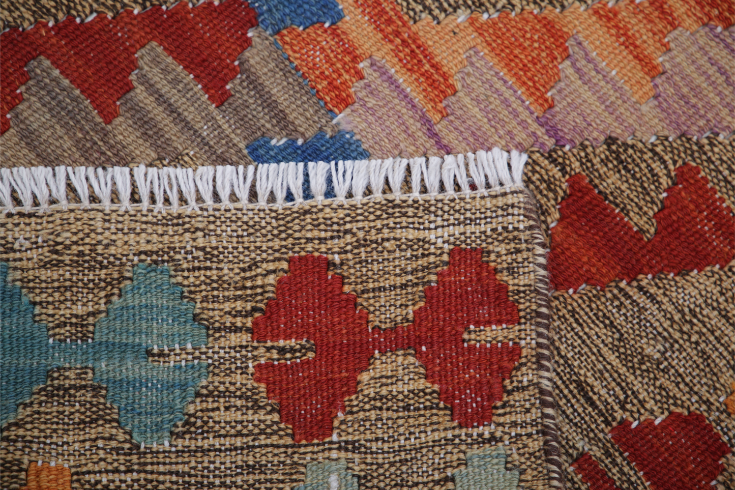 Maimana Kilim Hand Woven Woolen Rug 2'2" X 4'2"