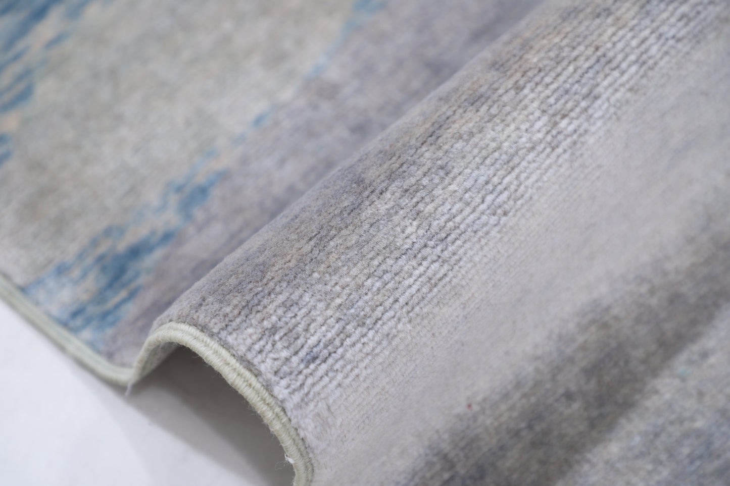 Modern Hand Crafted Woolen Rug 7'8" X 8'11"