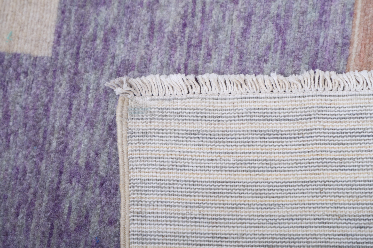 Modern Hand Crafted Woolen Rug 7'9" X 9'1"