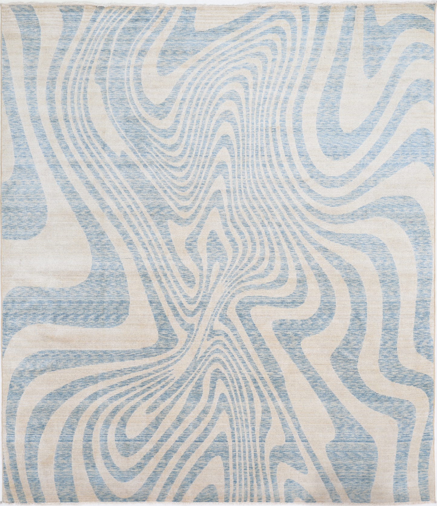 Modern Hand Crafted Woolen Rug 7'9" X 9'1"