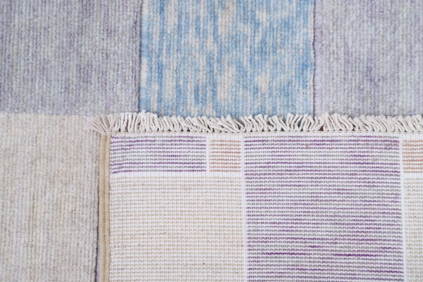 Modern Hand Crafted Woolen Rug 7'9" X 9'1"