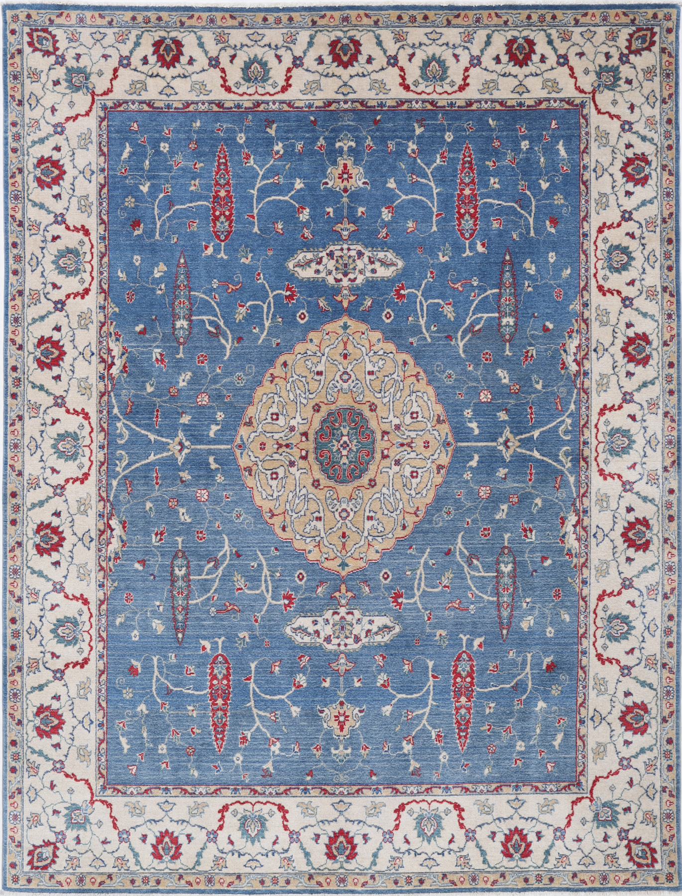 Pasha Hand Crafted Woolen Rug 7'1" X 9'5"