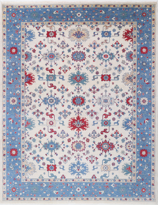 Pasha Hand Crafted Woolen Rug 9'1" X 12'0"