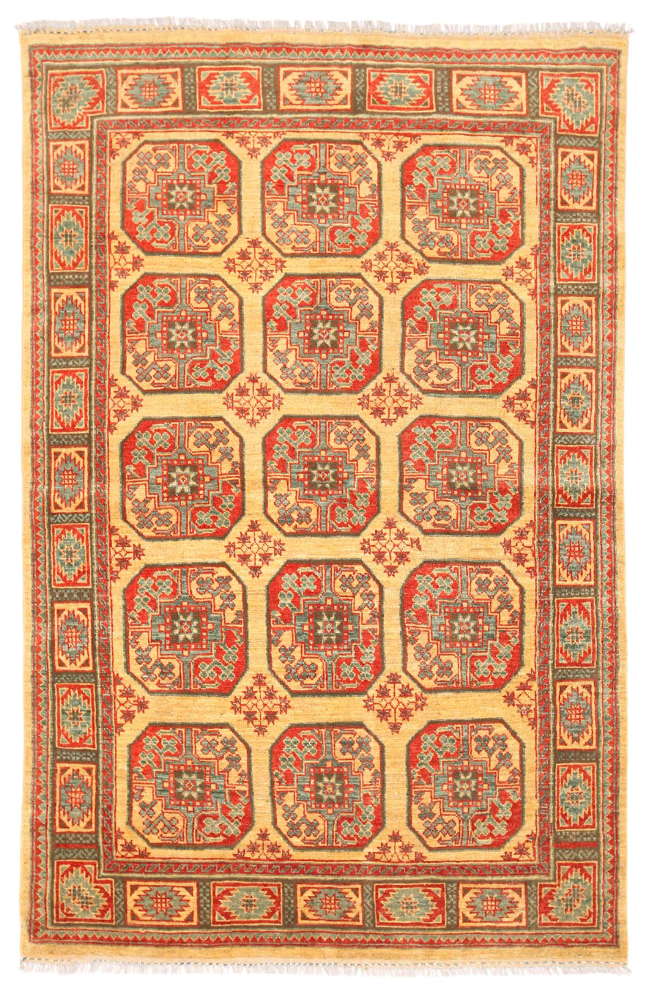 Revival Hand Knotted Wool Rug 5' 3" x 8' 2" 5' 3" X 8' 2" (160 X 249) / Gold / Wool