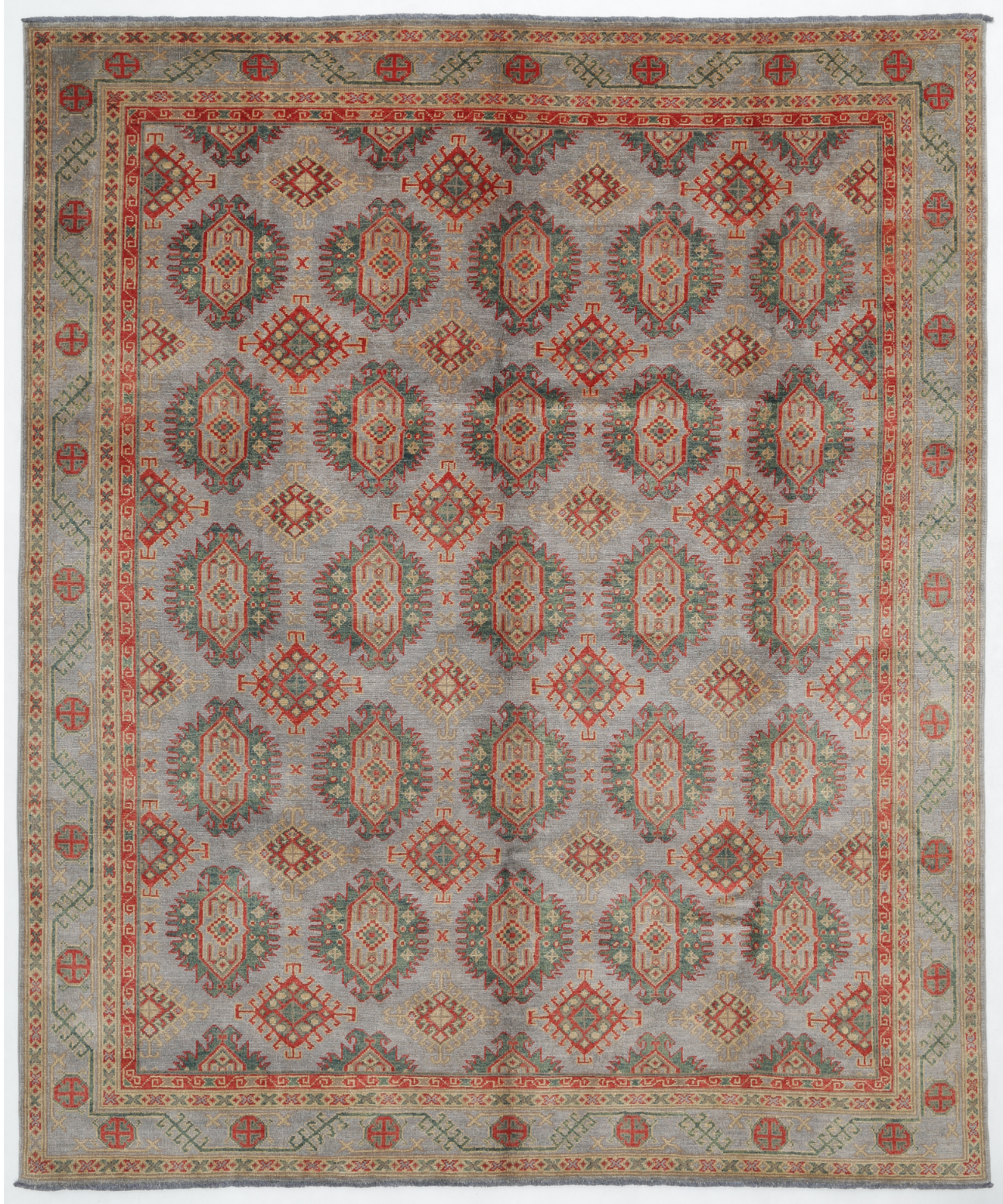 Revival Hand Knotted Wool Rug 7' 9" x 9' 4" 7' 9" X 9' 4" (236 X 284) / Grey / Wool