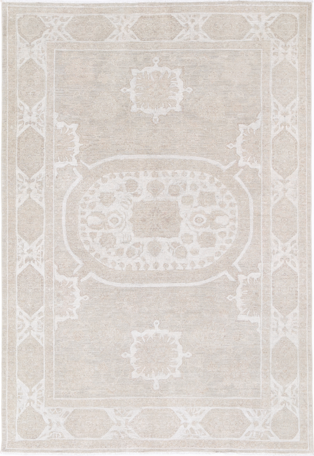 Serenity Hand Knotted Woolen Rug 5'10" X 8'7"