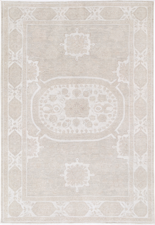 Serenity Hand Knotted Woolen Rug 5'10" X 8'7"
