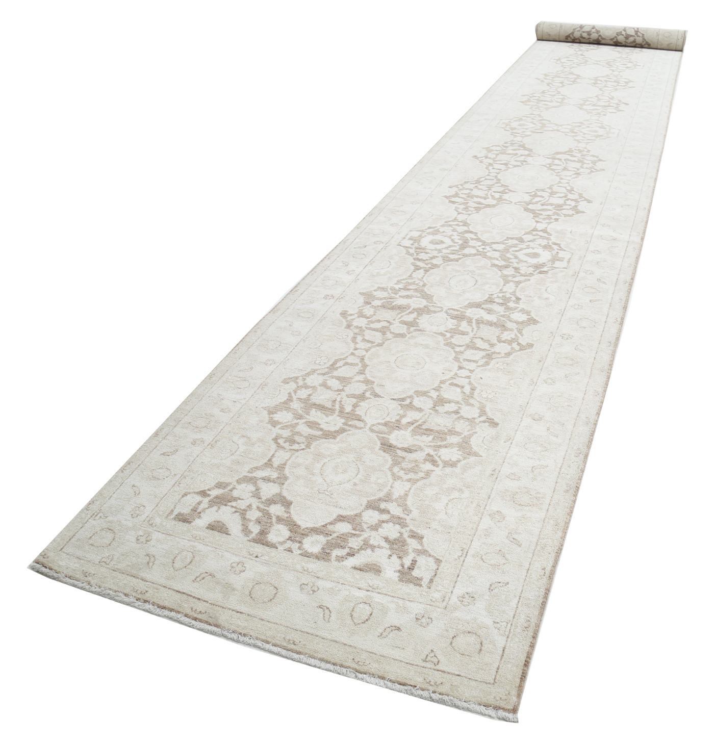 Serenity Hand Knotted Woolen Rug 4'0" X 29'9"