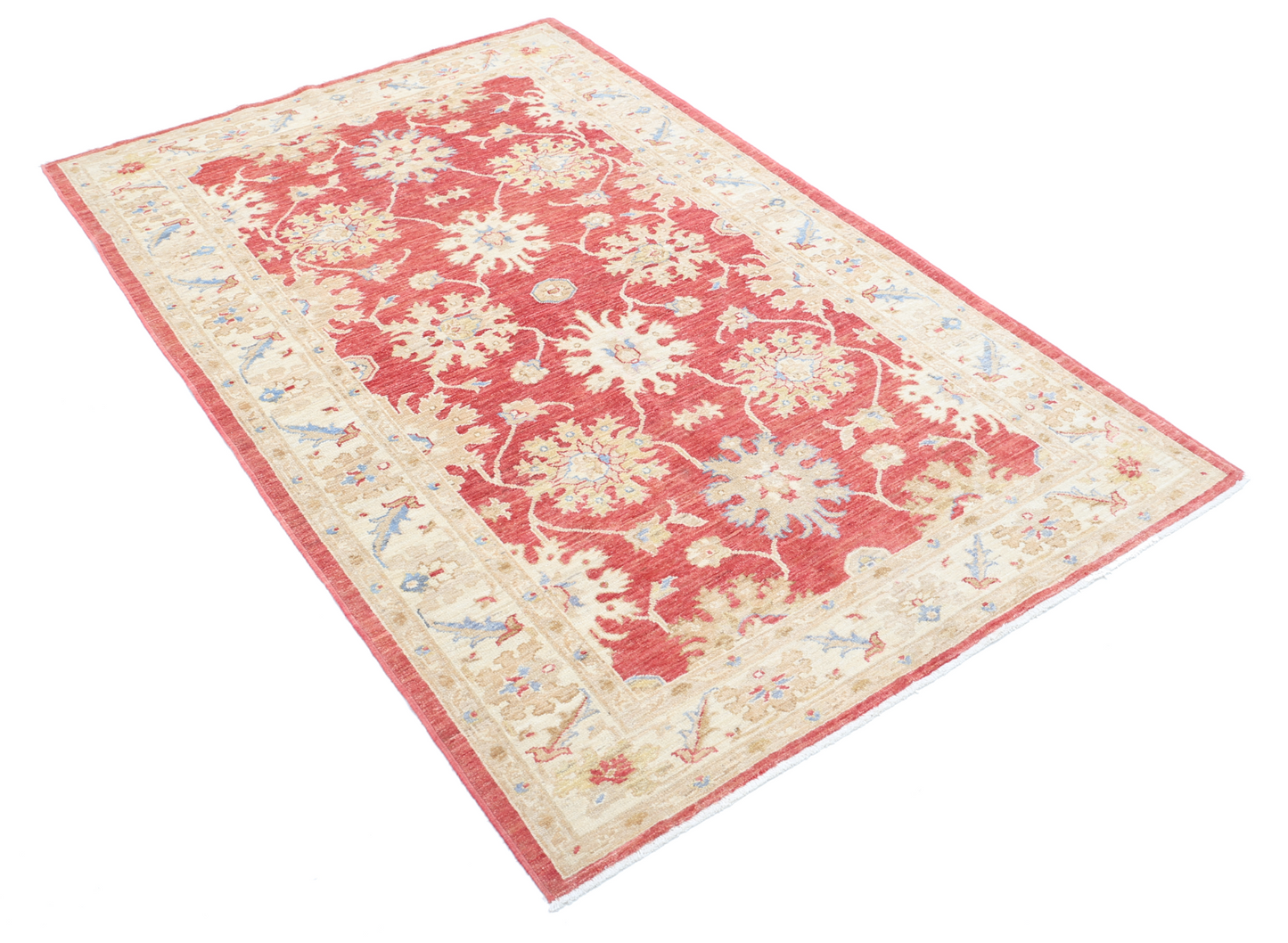 Ziegler Hand Knotted Woolen Rug 4'1" X 6'4"