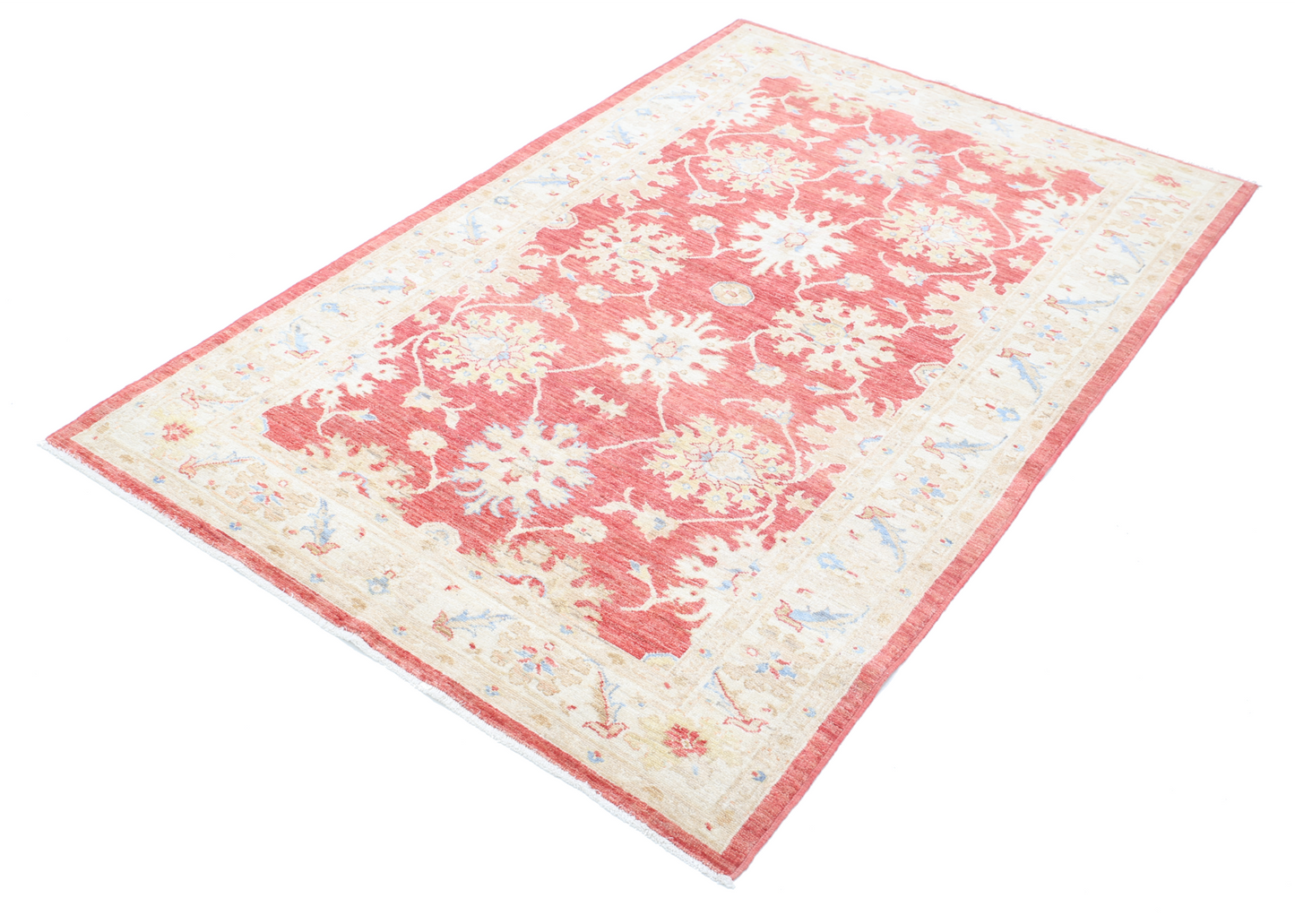 Ziegler Hand Knotted Woolen Rug 4'1" X 6'4"