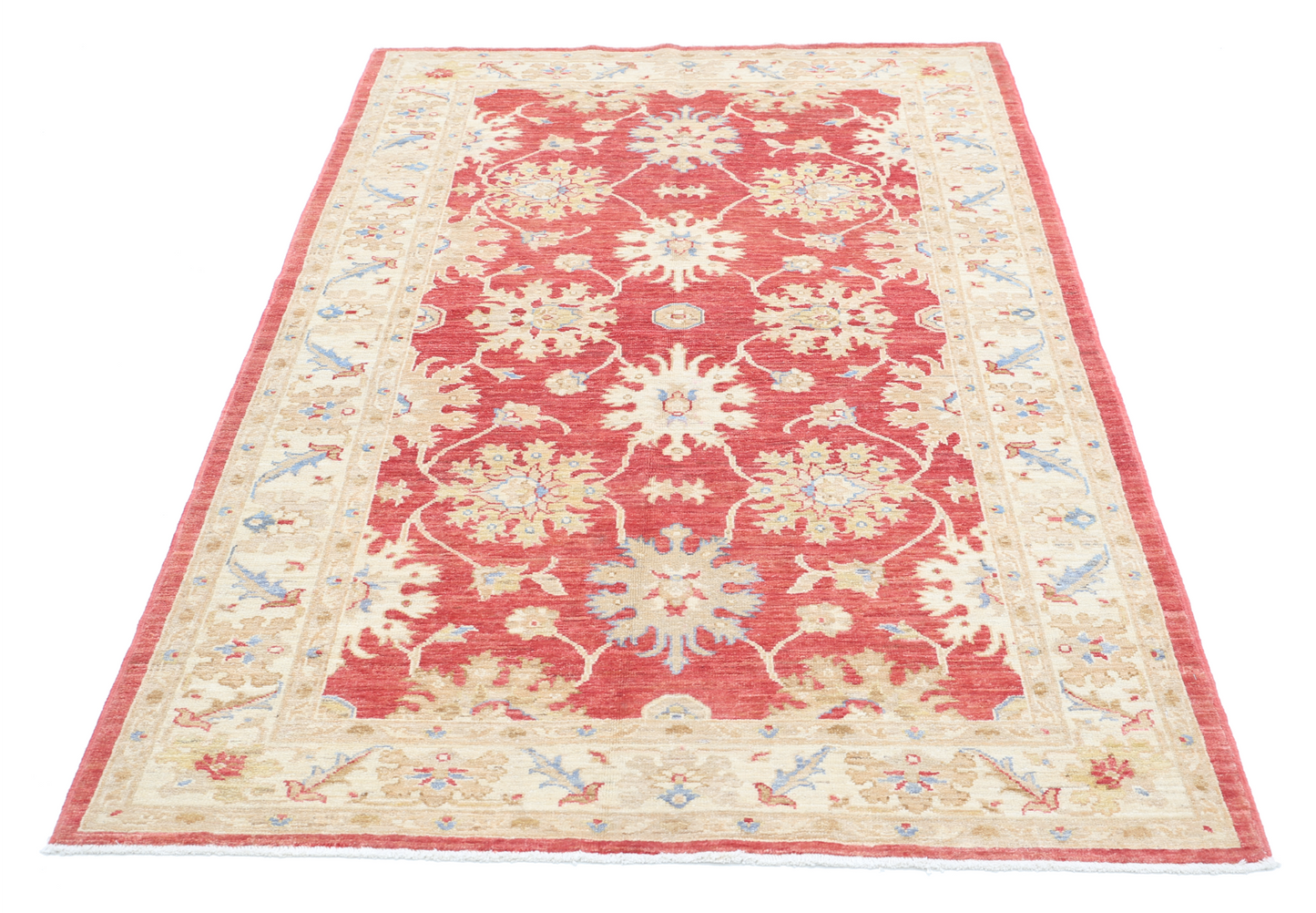 Ziegler Hand Knotted Woolen Rug 4'1" X 6'4"