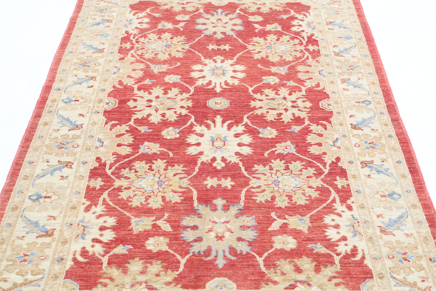 Ziegler Hand Knotted Woolen Rug 4'1" X 6'4"