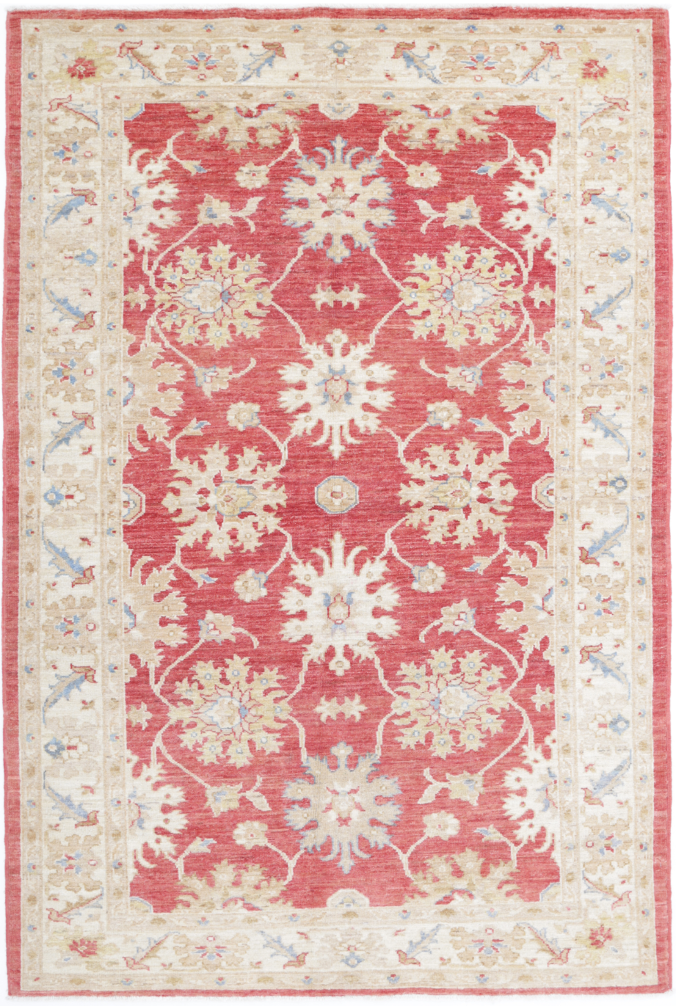 Ziegler Hand Knotted Woolen Rug 4'1" X 6'4"