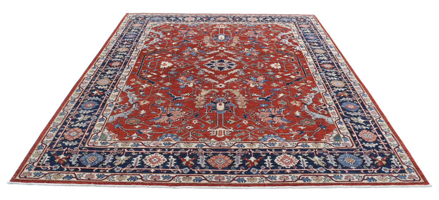 Ziegler Hand Knotted Woolen Rug 8'0" X 9'7"