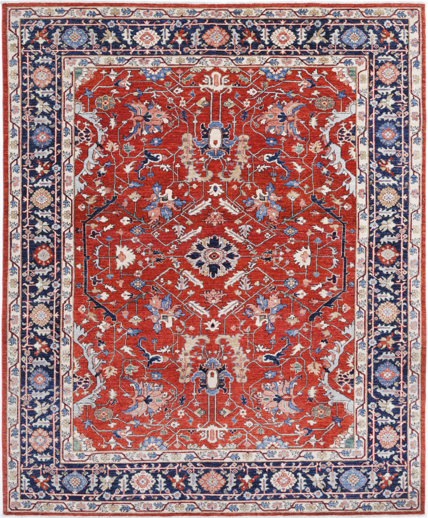 Ziegler Hand Knotted Woolen Rug 8'0" X 9'7"