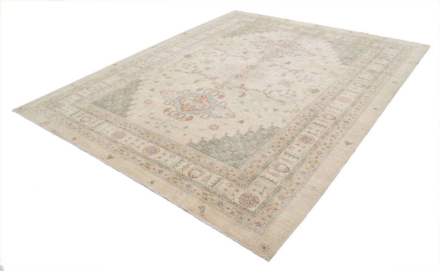 Ziegler Hand Knotted Woolen Rug 8'1" X 9'9"