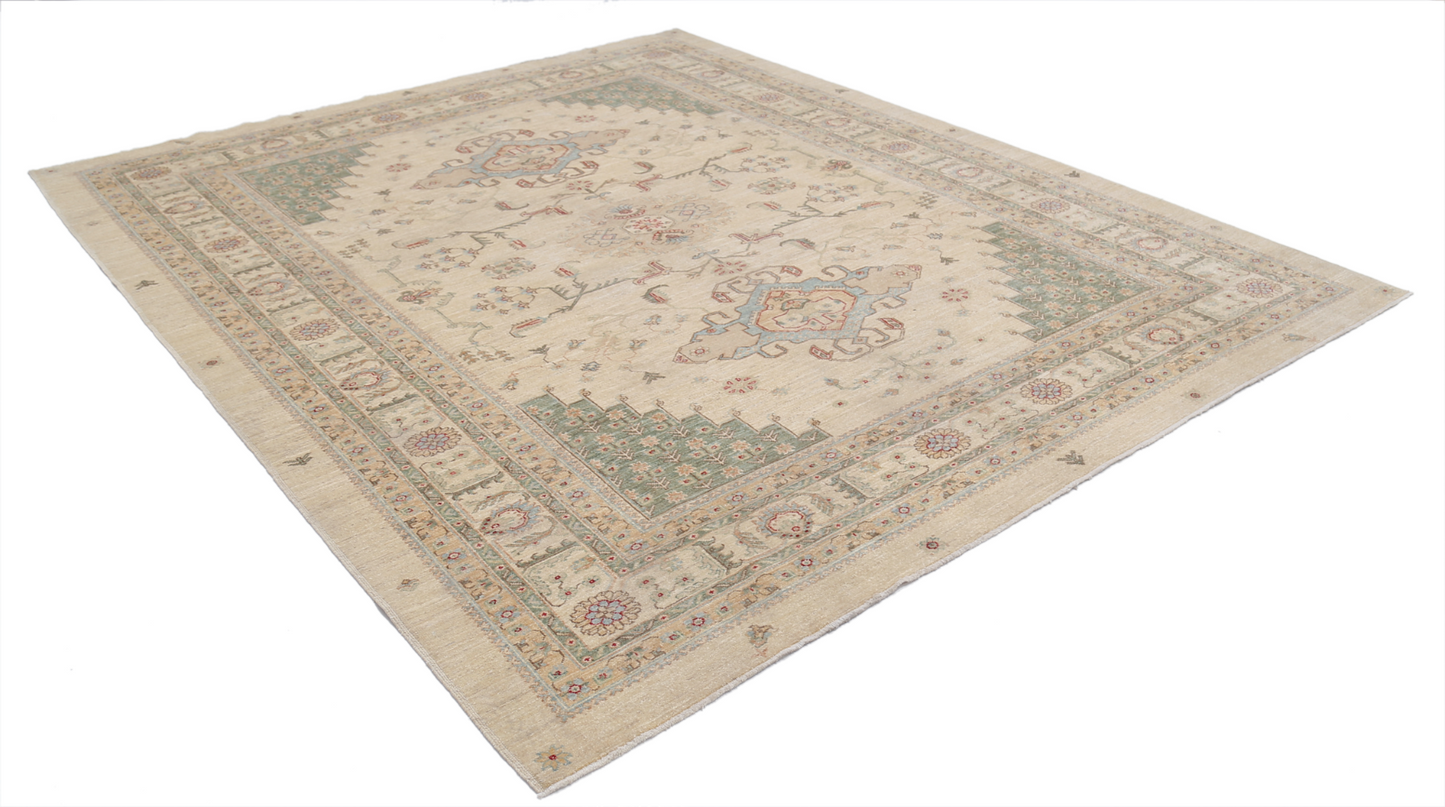 Ziegler Hand Knotted Woolen Rug 8'1" X 9'9"