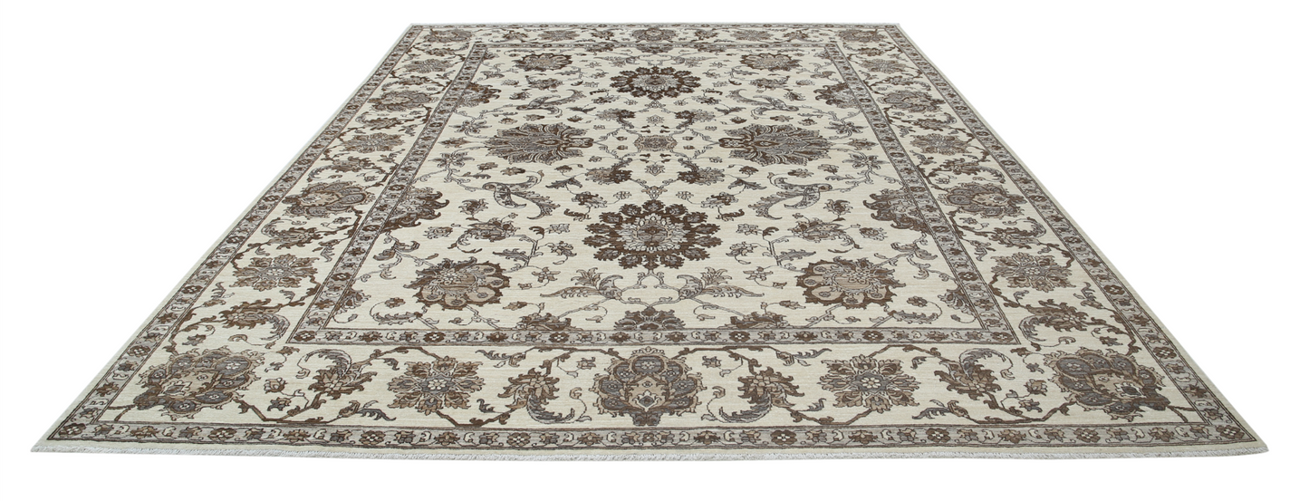 Ziegler Hand Knotted Woolen Rug 9'0" X 11'1"