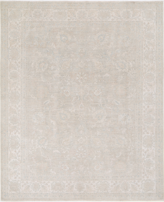 Ariana Hand Knotted Wool Rug 8' 0" X 9' 10" 8' 0" X 9' 10" (244 X 300) / Grey / Wool