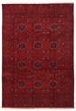 Afghan Hand Knotted Wool Rug 6' 6" x 9' 6" 6' 6" X 9' 6" (198 X 290) / Red / Wool